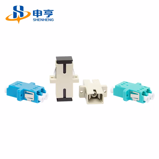Ht Sc APC Upc 낮은 삽입 손실 FTTH 광섬유 연결관 광섬유 어댑터 연결기